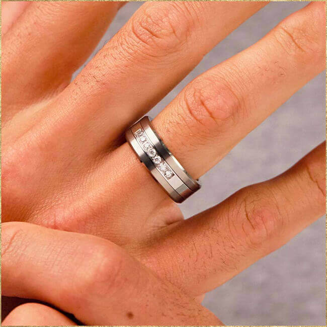 Men's Titanium Rings Warren James