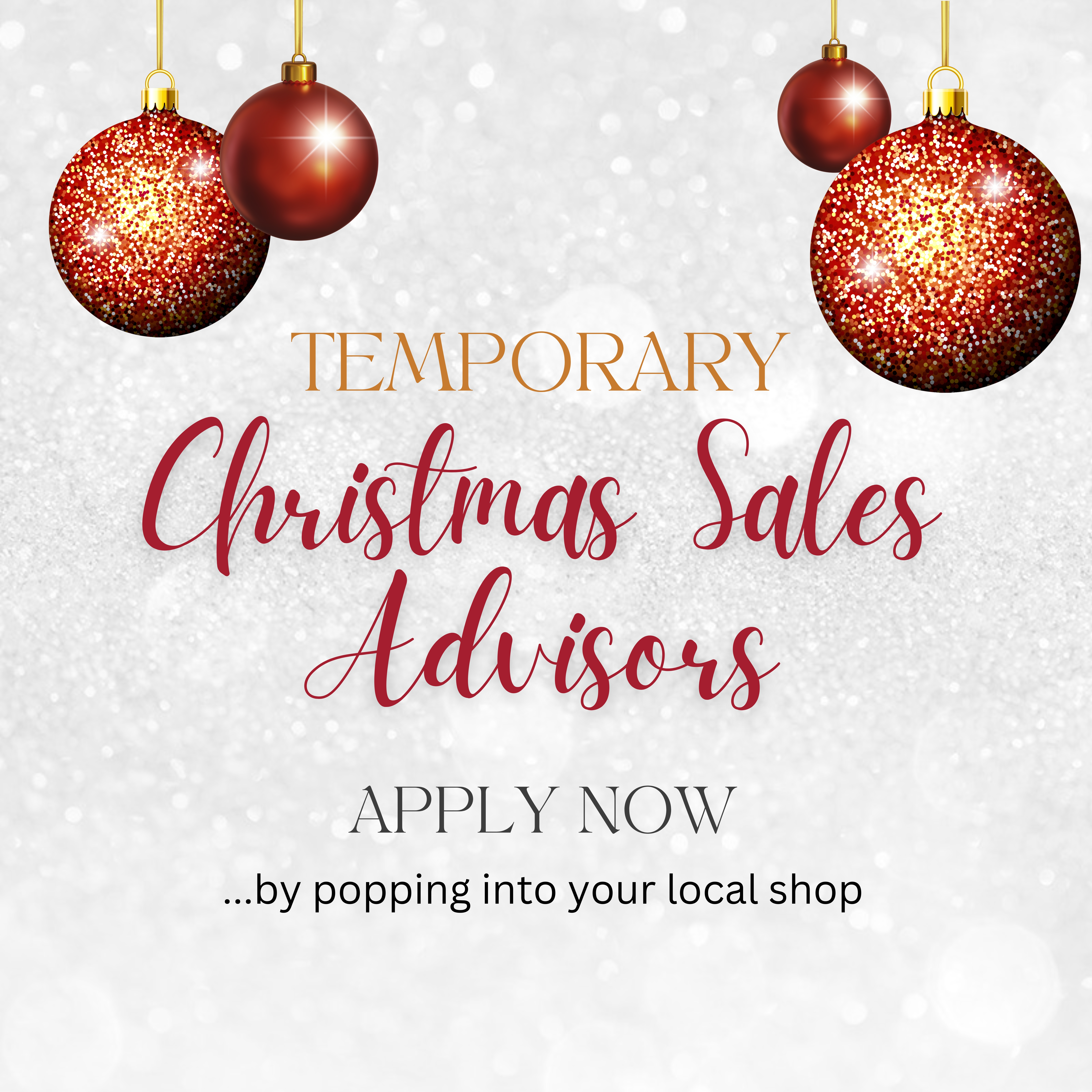 Christmas Temps Wanted