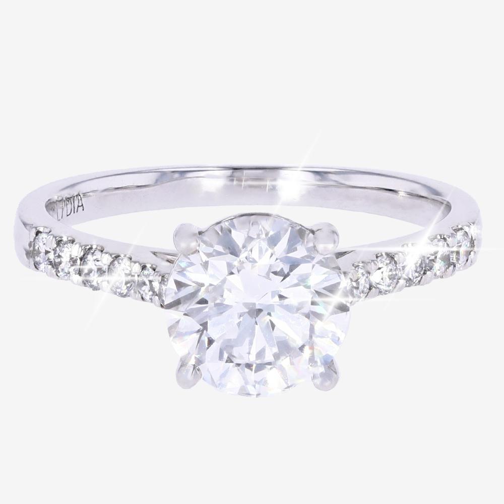 18ct White Gold Lab-Grown Diamond Brilliant Solitaire 2.00ct