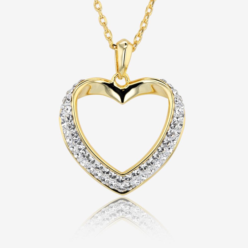 Petra Heart Necklace Made With Swarovski Crystals at Warren James