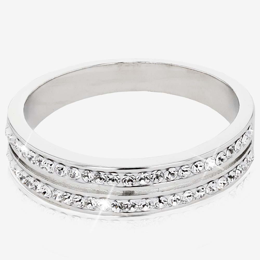 Fortuna Band Ring Made With Swarovski Crystals