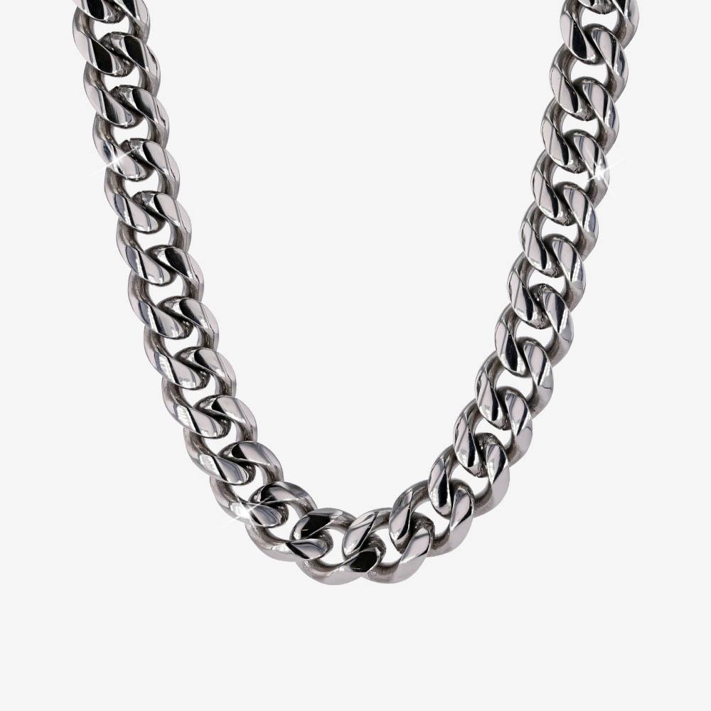 Cuban Heavyweight Chain, Length 26 Inches / Silver / Designed in USA / High Quality & Unique / Men's Jewelry / Klassic Statement