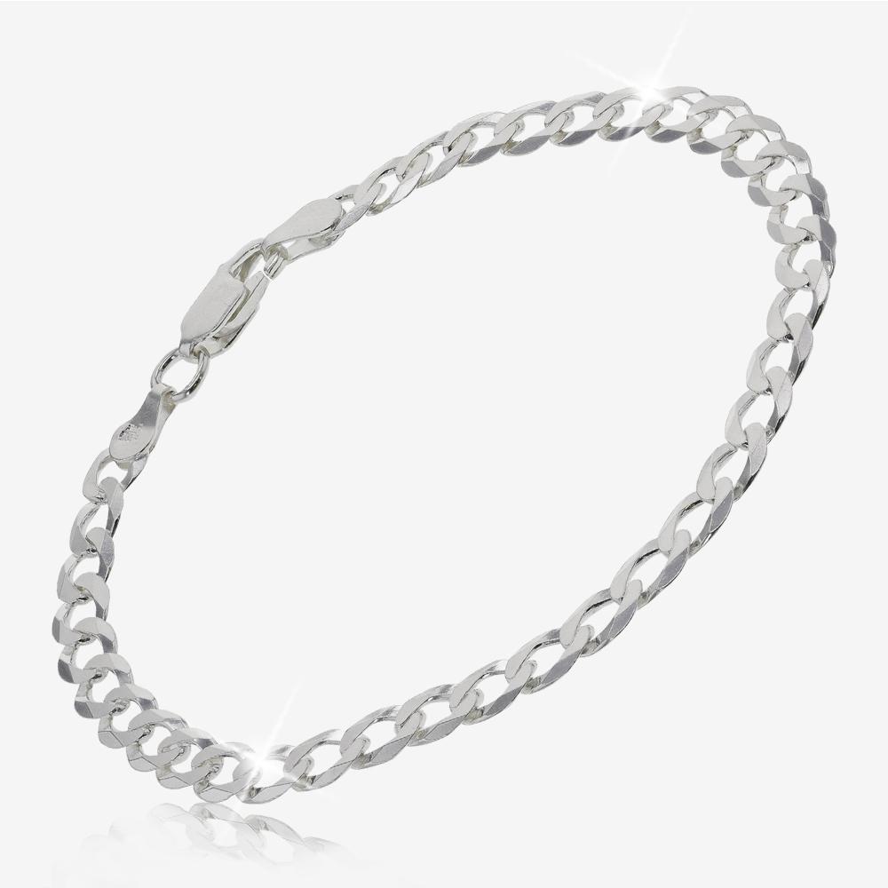 ladies solid silver bracelets