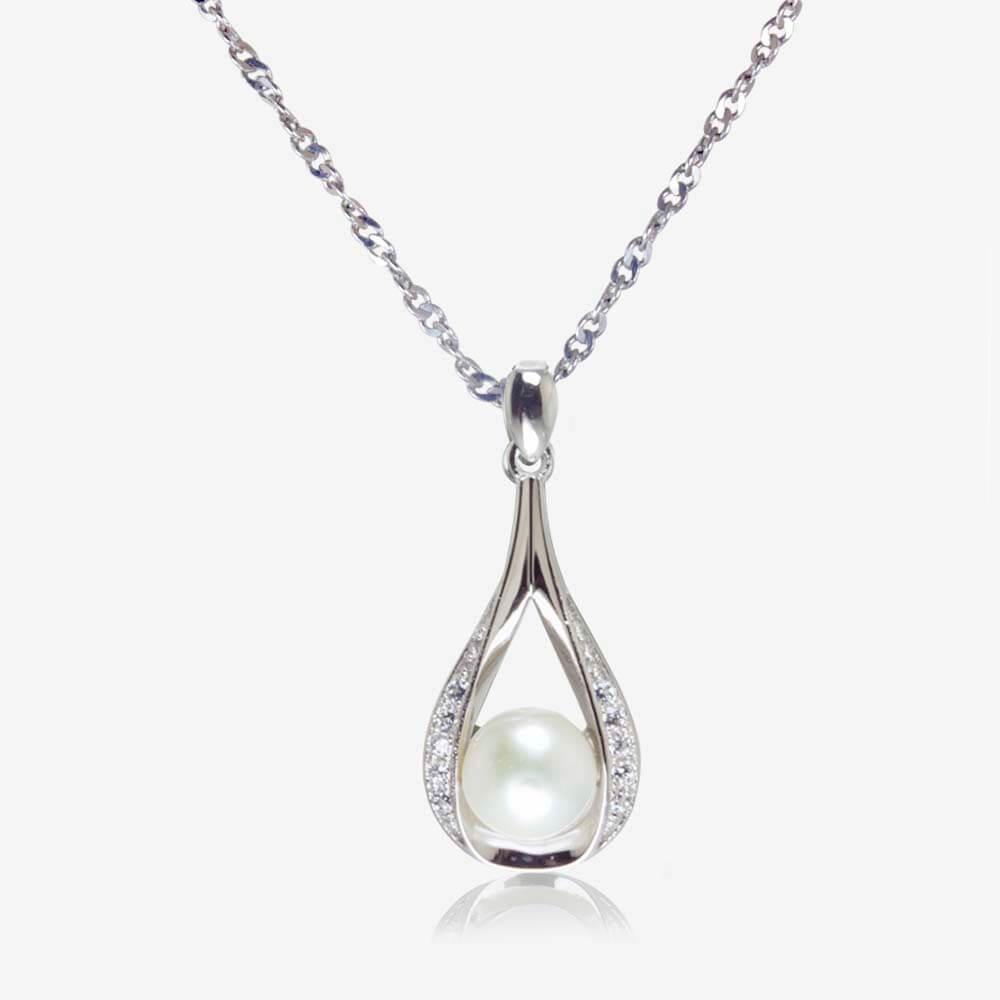 The Suzette Sterling Silver Cultured Freshwater Pearl Necklace At