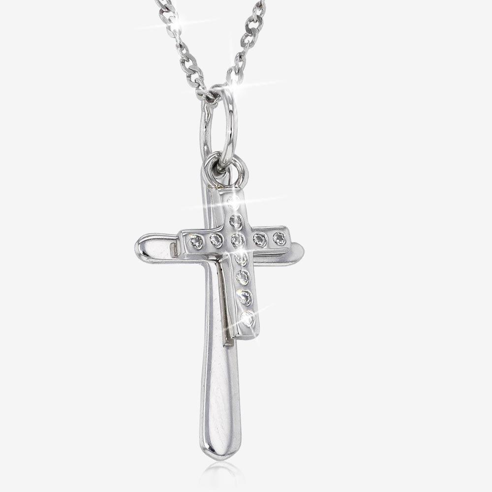 Amazon.com: Delicate Cross Necklace For Women, Sterling Silver Cross Pendant  Comfortable to Wear – Classic Silver Necklace for Women Simple Trendy Every  Day Jewelry : Handmade Products