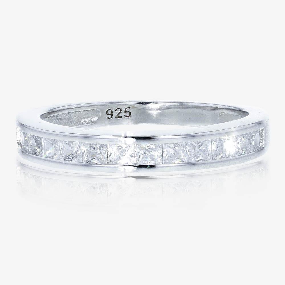 Buy Couple Rings for Him and Her Stainless Steel Ring for Men and 3 Stone  Princess Cut Sterling Silver Rings for Women Online at desertcartINDIA