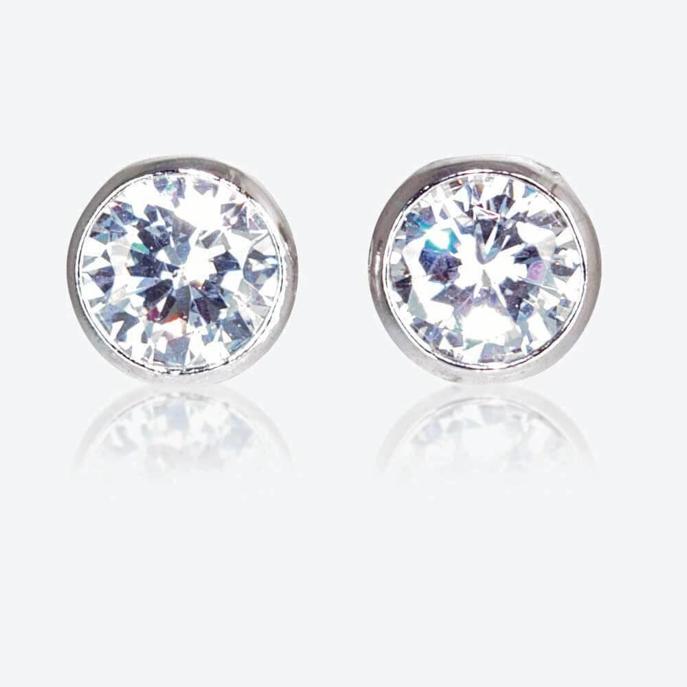 Silver Sterling Silver Diamond Earrings for Men for sale  eBay