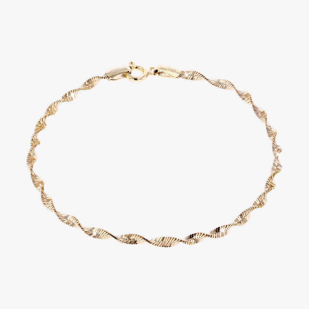 Type Chain Bracelet, Gold Vermeil, Women's Bracelets