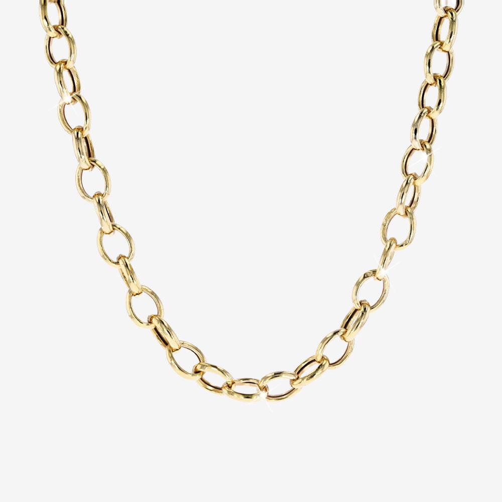 18ct Gold Vermeil on Silver 18 Belcher Chain Necklace | Warren James