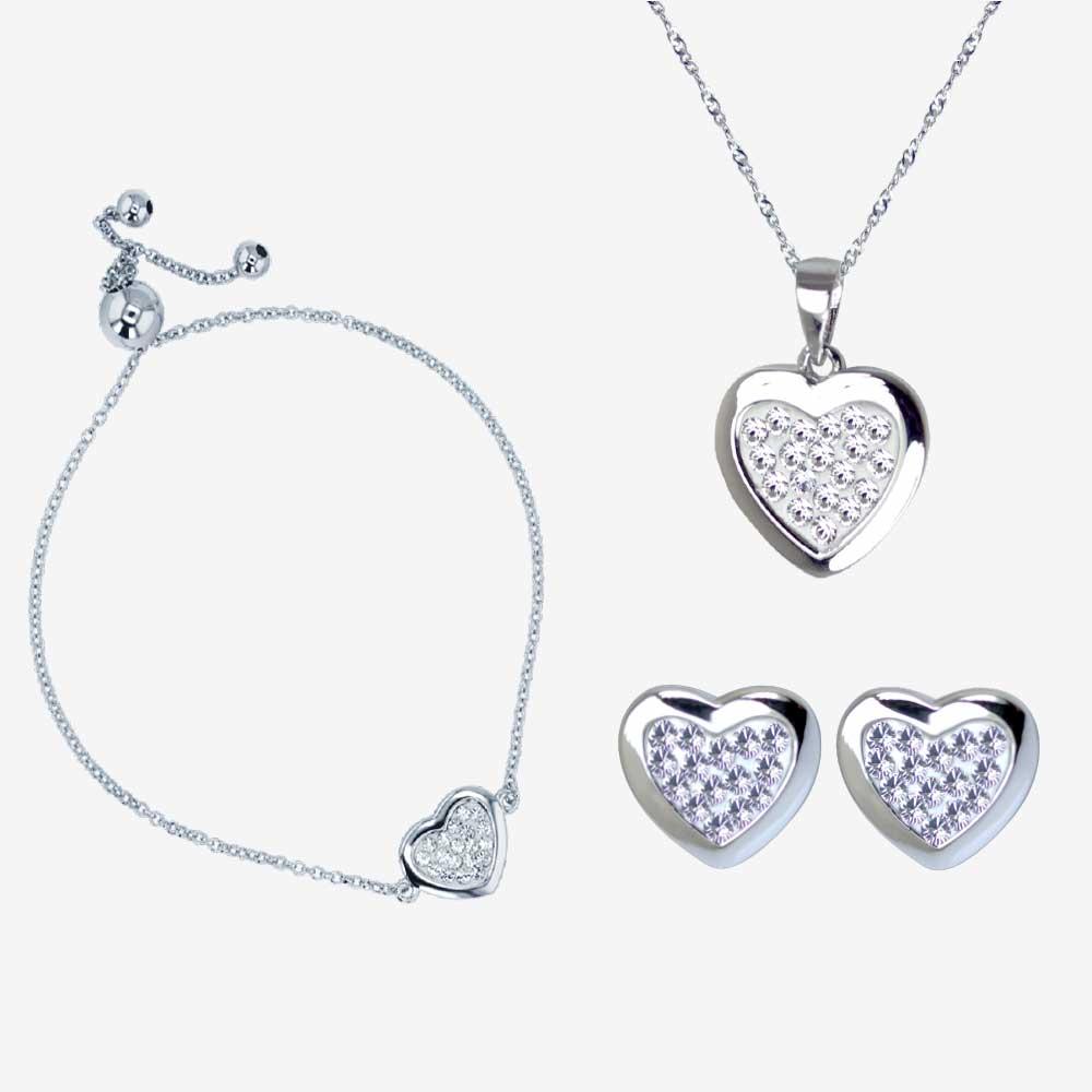Sterling Silver Tania Collection Made With Swarovski Crystals