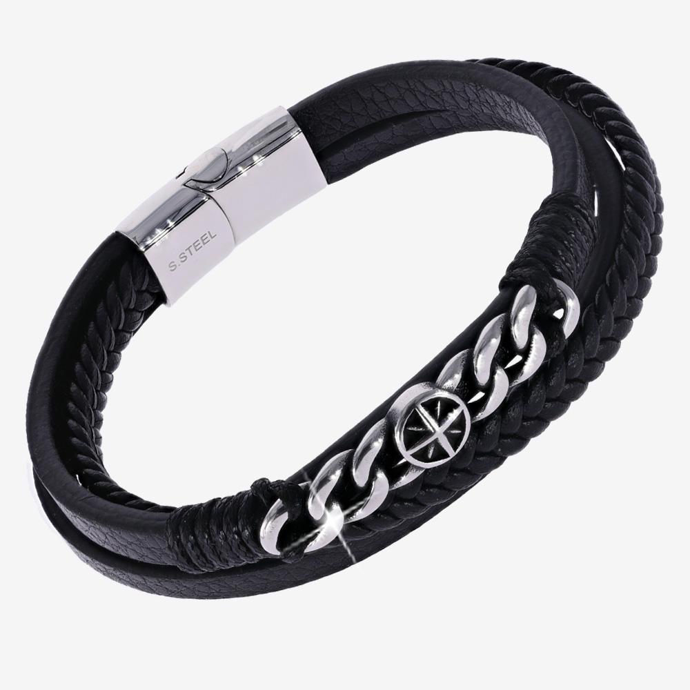 Men's Stainless Steel Scorpion Silicone Bracelet - Best Accents