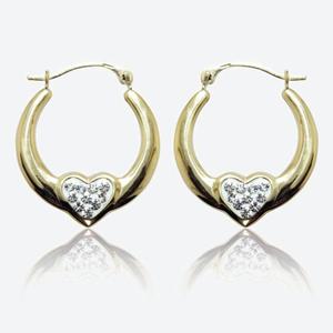 Gold Earrings - White Gold Earrings - Gold Hoop Earrings page 1 of 2