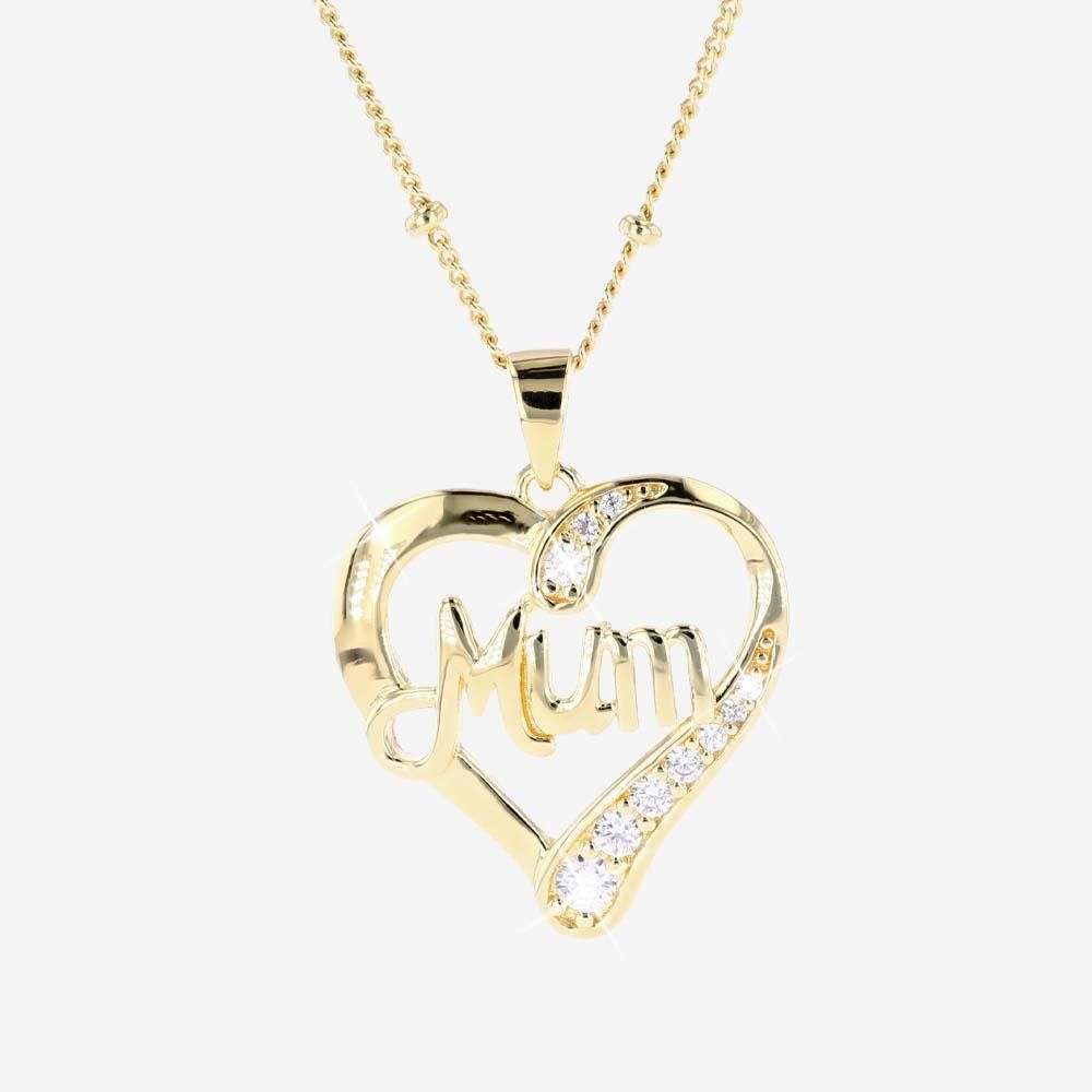 18ct Gold Vermeil On Silver Mum Necklace