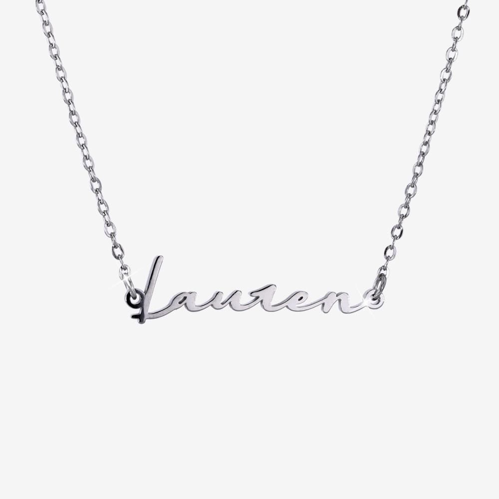 Signature Name Necklace (Silver)