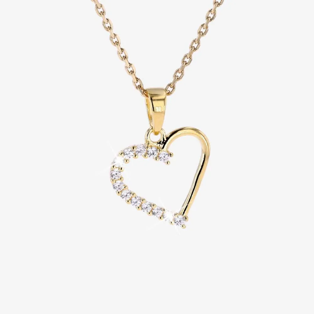 Warren james deals double heart necklace